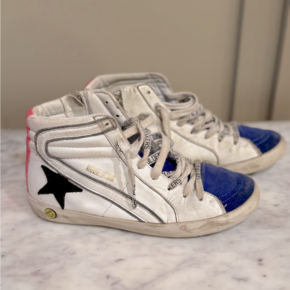 Kids Golden Goose Slide High Top- Size 34